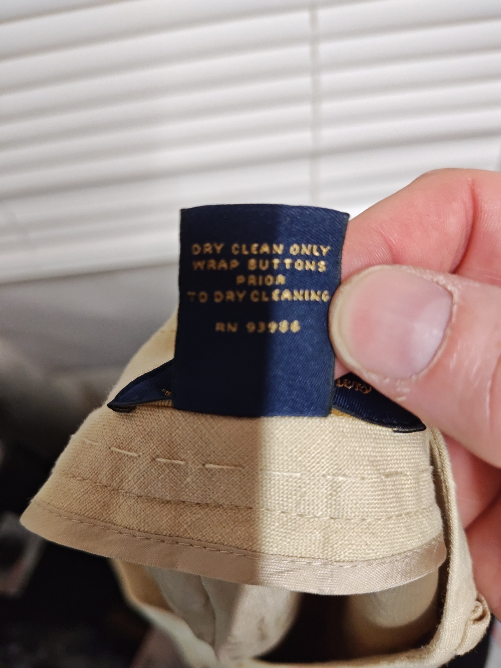 Brooks Brothers Irish Linen Beige/Tan High-Waist Trousers - Picture 4 of 4